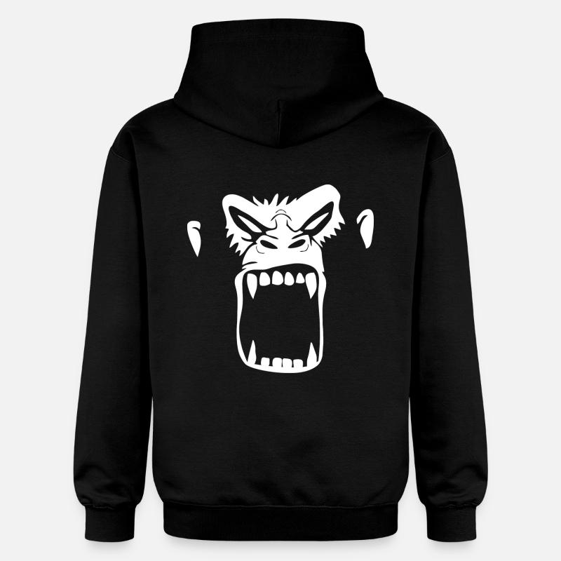 gorille - Sweat à capuche Softstyle® Gildan Unisexe - noir