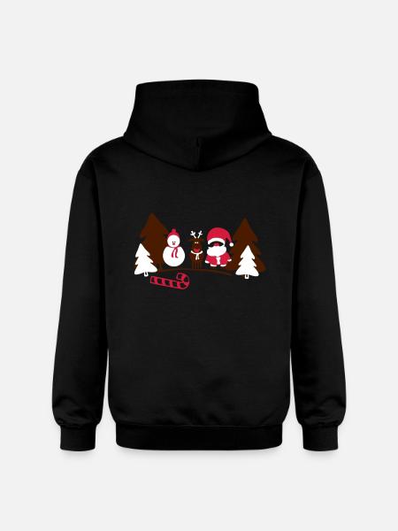 christmas crew - Gildan Unisex Softstyle® Midweight Hoodie - Schwarz