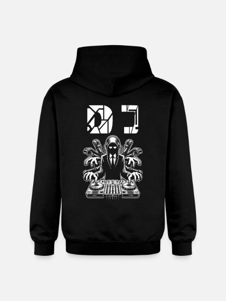 Techno DJ – Beat Maker Design - Gildan Unisex Softstyle® Midweight Hoodie - black