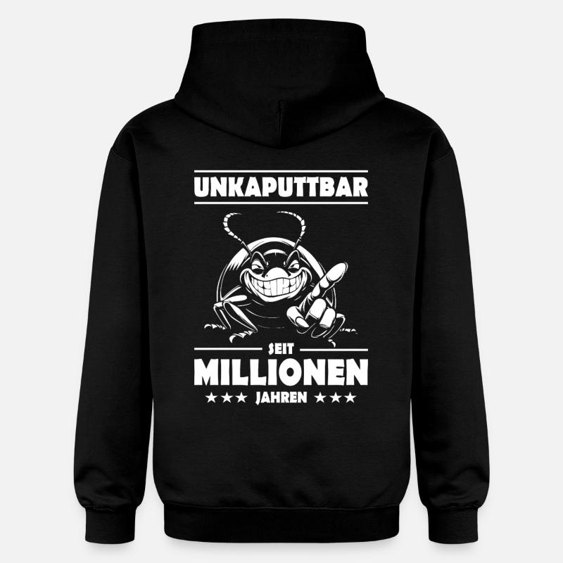 Cucaracha – durante millones de años - Sudadera con capucha unisex de peso medio Softstyle® de Gildan - negro