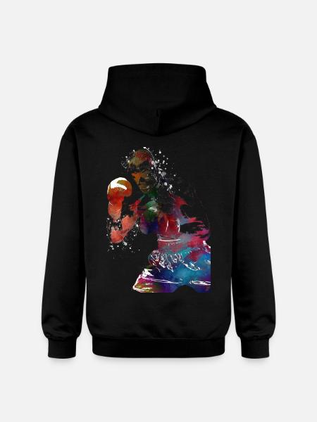 Boxing sport #boxing - Gildan Unisex Softstyle® Midweight Hoodie - black