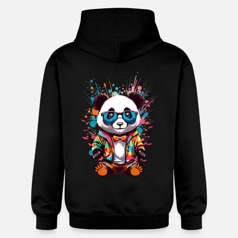 Cool Panda - Sweat à capuche Softstyle® Gildan Unisexe - noir