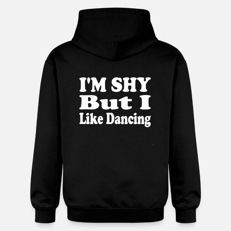 Timide Mais amour Danse - Sweat à capuche Softstyle® Gildan Unisexe - noir