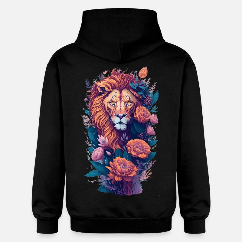 Lion - Sweat à capuche Softstyle® Gildan Unisexe - noir