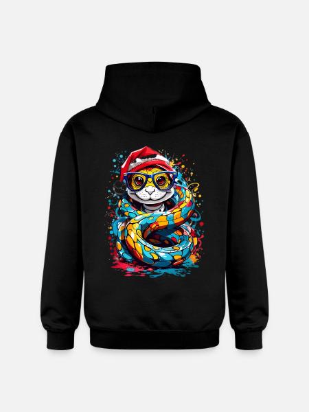 Snake - Gildan Unisex Softstyle® Midweight Hoodie - black