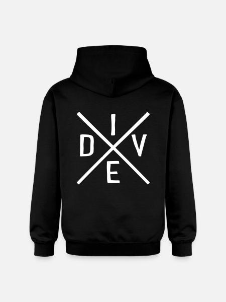 dive - Gildan Unisex Softstyle® Midweight Hoodie - black