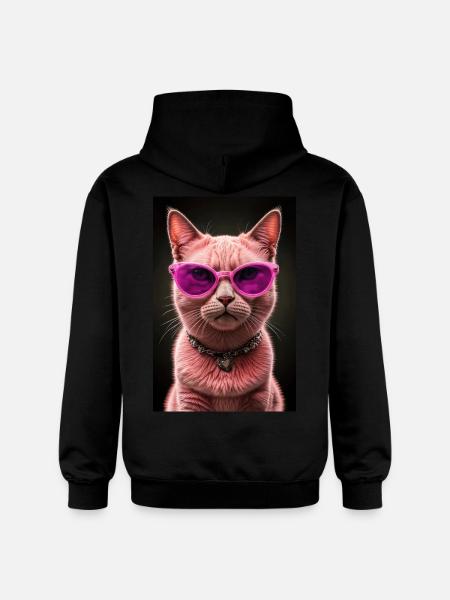 Diva der Katzenwelt - Gildan Unisex Softstyle® Midweight Hoodie - Schwarz