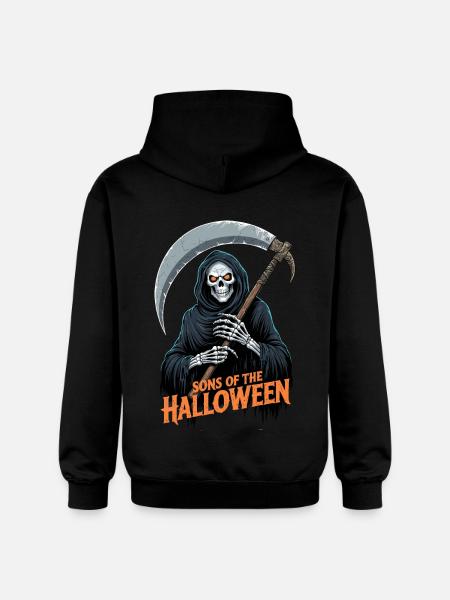 Halloween Grim Reaper - Gildan Unisex Softstyle® Midweight Hoodie - black