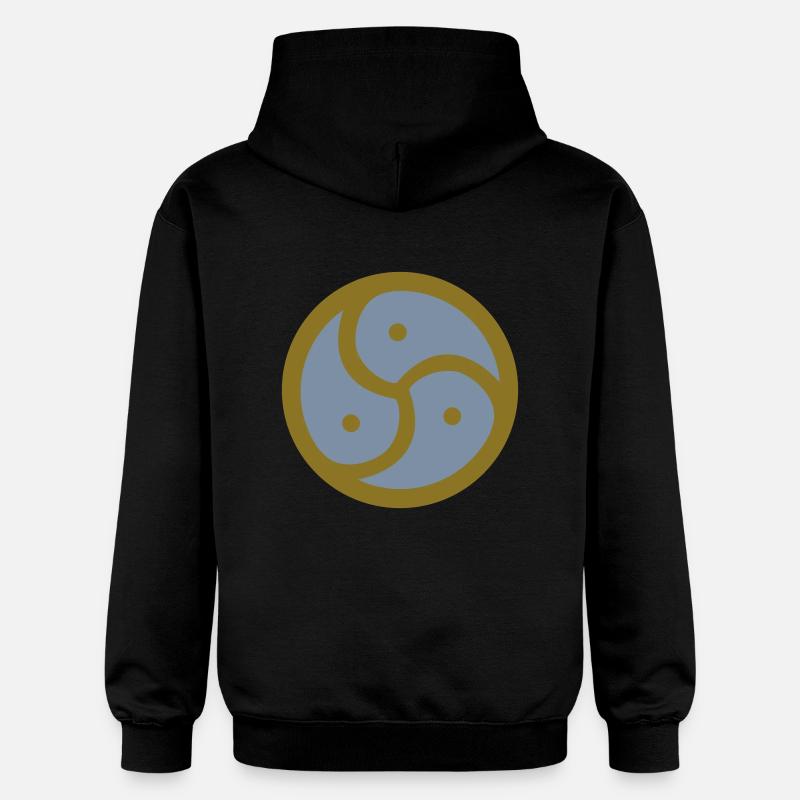 Triskele "trépied" - Sweat à capuche Softstyle® Gildan Unisexe - noir
