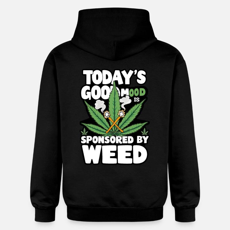 Bonne Humeur Weed - Sweat à capuche Softstyle® Gildan Unisexe - noir