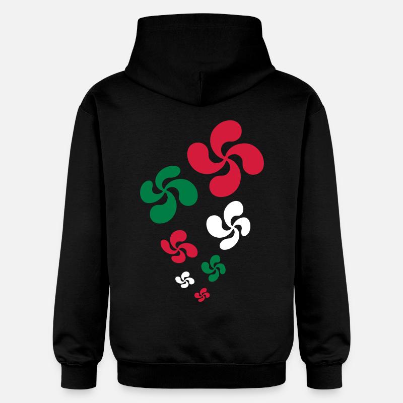 Croix du Pays Basque - Sweat à capuche Softstyle® Gildan Unisexe - noir