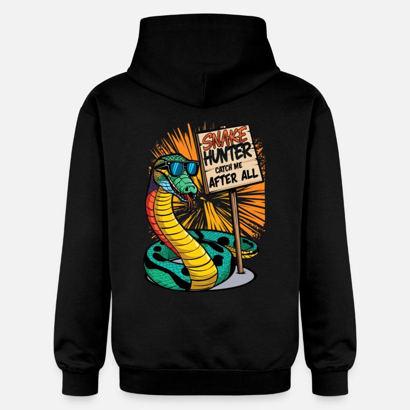 Serpent cool - Sweat à capuche Softstyle® Gildan Unisexe - noir
