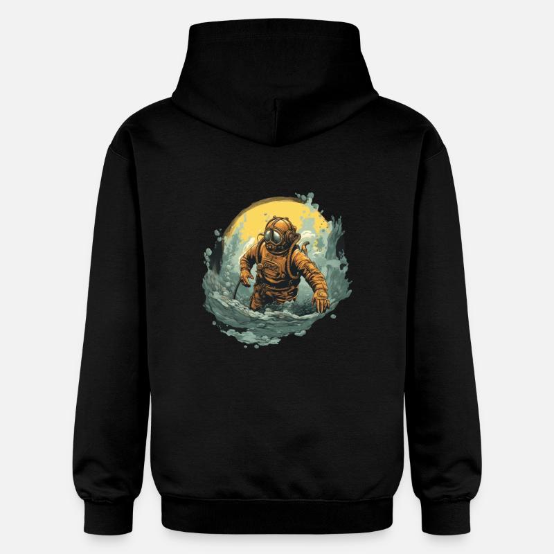 Plongeur - Sweat à capuche Softstyle® Gildan Unisexe - noir