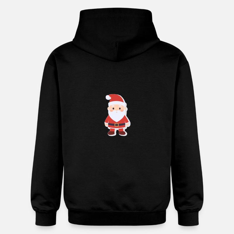 Père Noël - illustration - Sweat à capuche Softstyle® Gildan Unisexe - noir