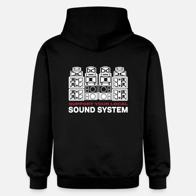 support sound system - Sweat à capuche Softstyle® Gildan Unisexe - noir