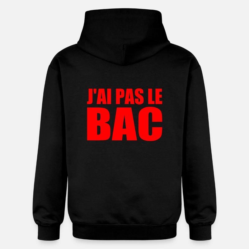 jai pas le bac - Sweat à capuche Softstyle® Gildan Unisexe - noir