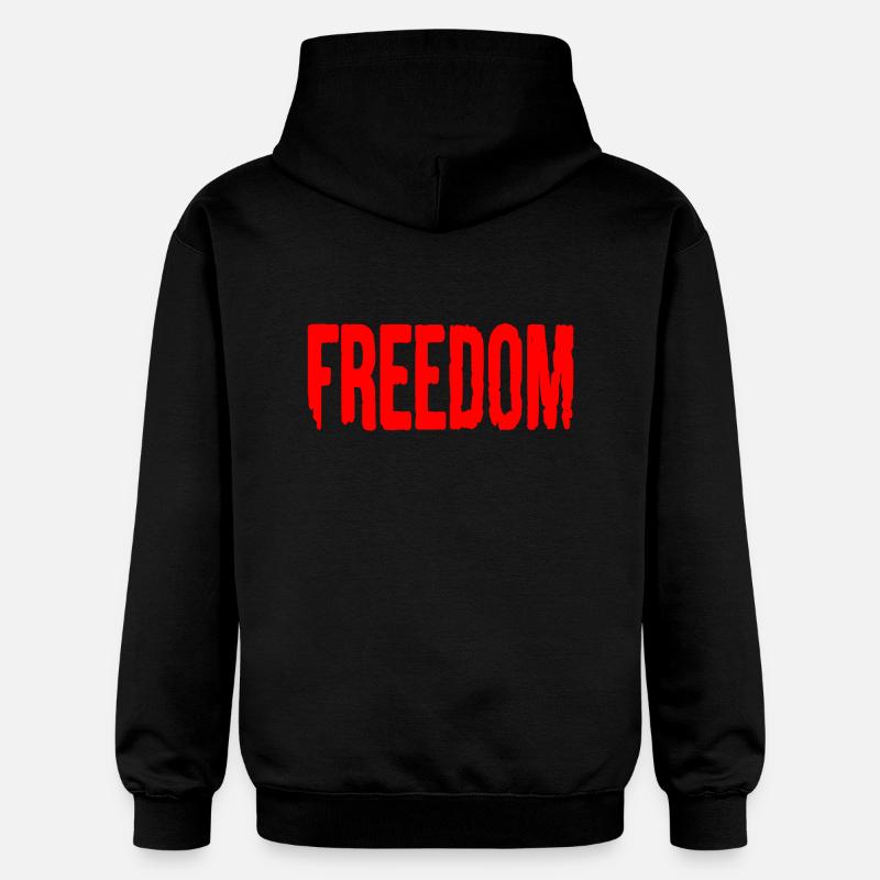 Freedom - Sweat à capuche Softstyle® Gildan Unisexe - noir