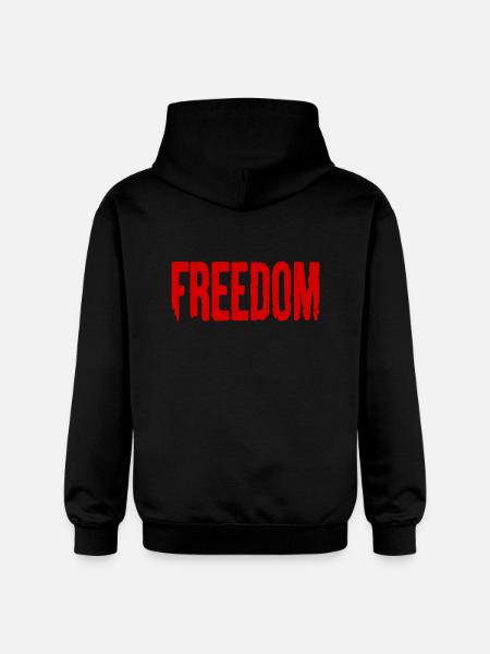 Freedom - Gildan Unisex Softstyle® Midweight Hoodie - black