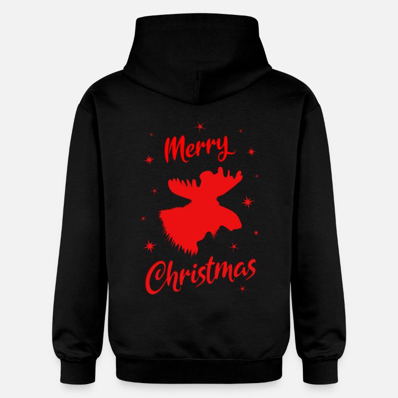 Joyeux Noël mousse - Sweat à capuche Softstyle® Gildan Unisexe - noir