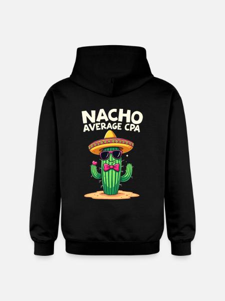 Plus qu’un simple comptable, cactus - Sweat à capuche Softstyle® Gildan Unisexe - noir