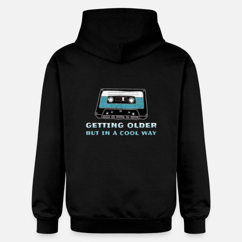 Cassette rétro - Sweat à capuche Softstyle® Gildan Unisexe - noir