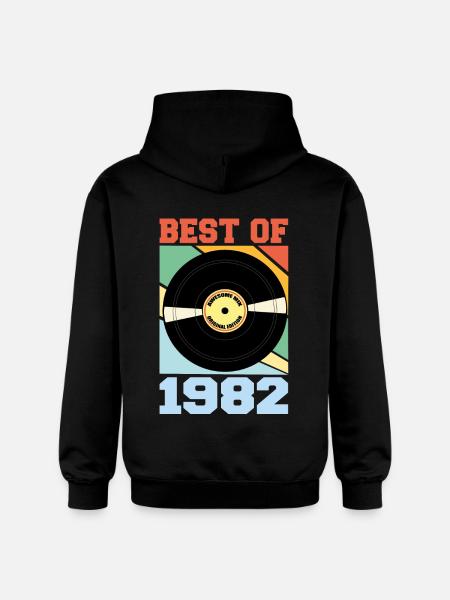 Best of 1982 - Gildan Unisex Softstyle® Midweight Hoodie - black