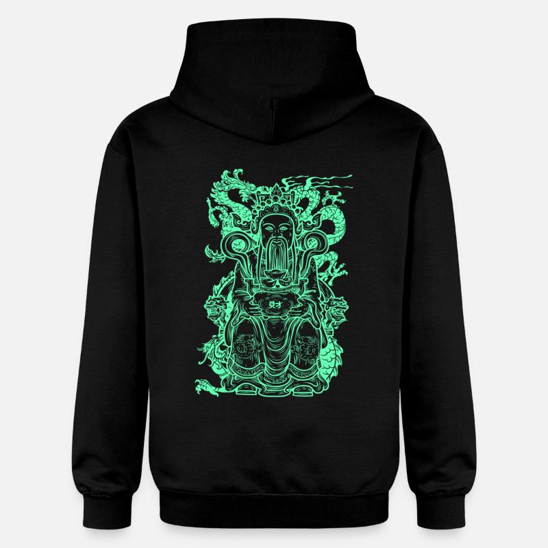 Figure de Bouddha - Sweat à capuche Softstyle® Gildan Unisexe - noir