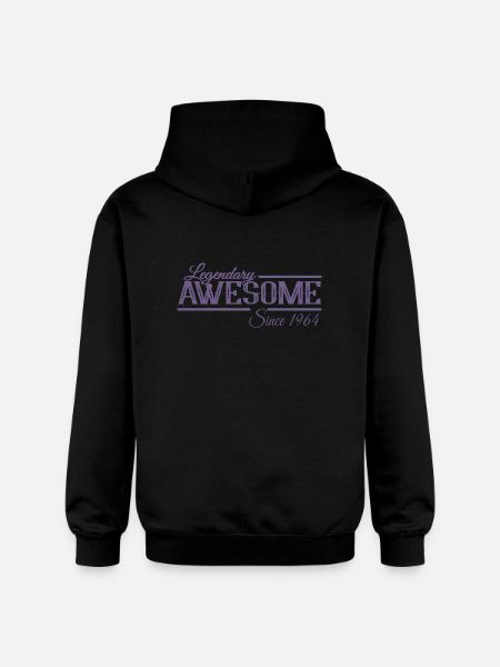 Awesome Since 1964 - Gildan Unisex Softstyle® Midweight Hoodie - black
