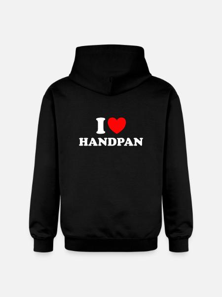 Ich Liebe Handpans I love Handpan - Gildan Unisex Softstyle® Midweight Hoodie - black