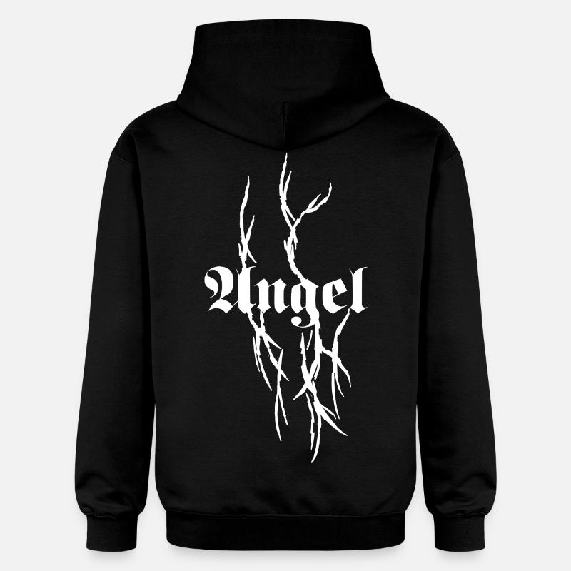 Typographie gothique d’épines - Sweat à capuche Softstyle® Gildan Unisexe - noir