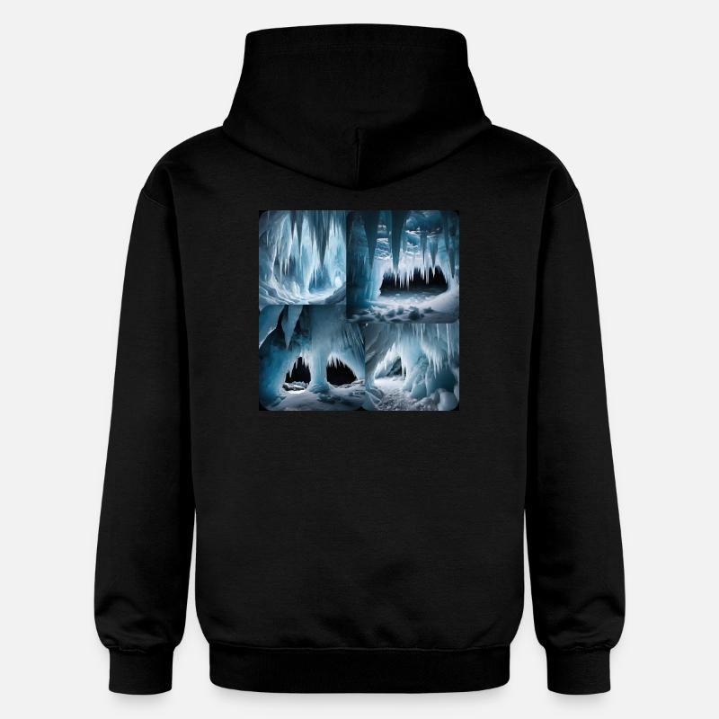 Eishöhle - Gildan Unisex Softstyle® Midweight Hoodie - Schwarz