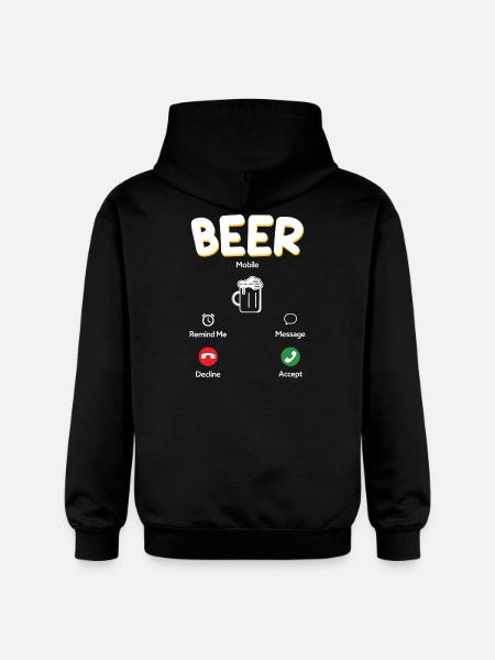 Klassisches Bierglas Motiv - Gildan Unisex Softstyle® Midweight Hoodie - Schwarz