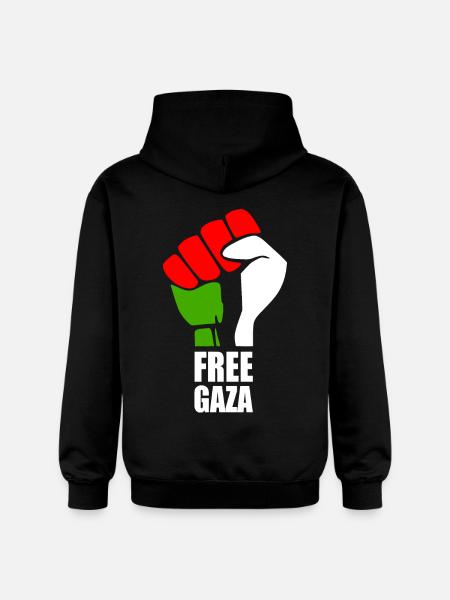 Free gaza - Gildan Unisex Softstyle® Midweight Hoodie - black