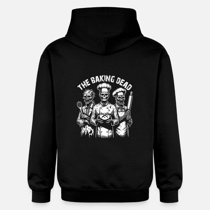Baking Dead - backende Zombies - Gildan Unisex Softstyle® Midweight Hoodie - black