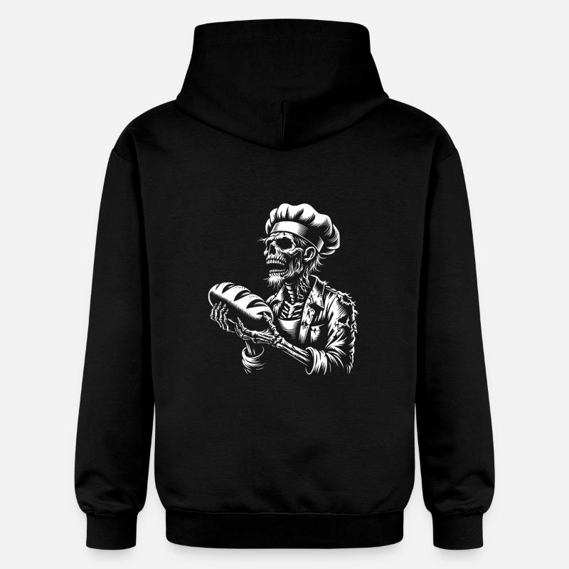 Boulanger zombie Boulanger effrayant - Sweat à capuche Softstyle® Gildan Unisexe - noir