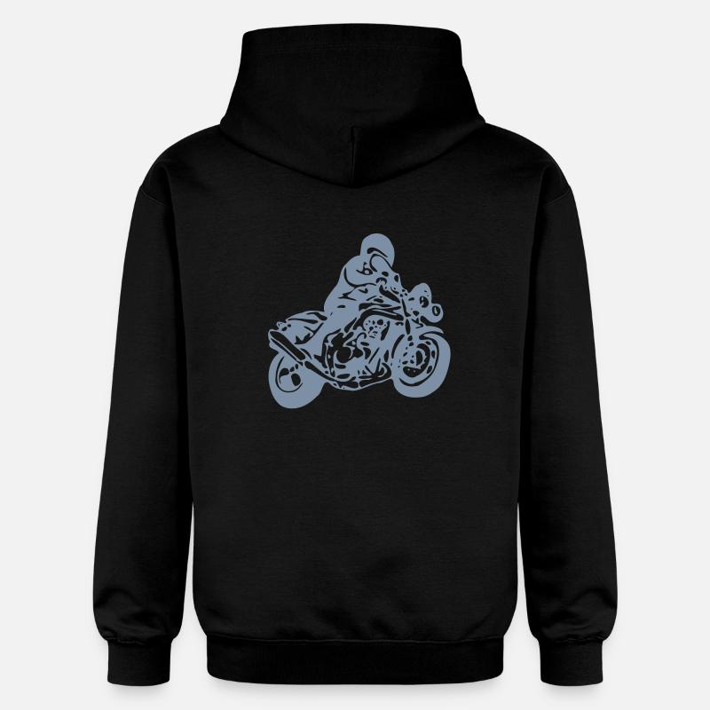 motocycle - Sweat à capuche Softstyle® Gildan Unisexe - noir