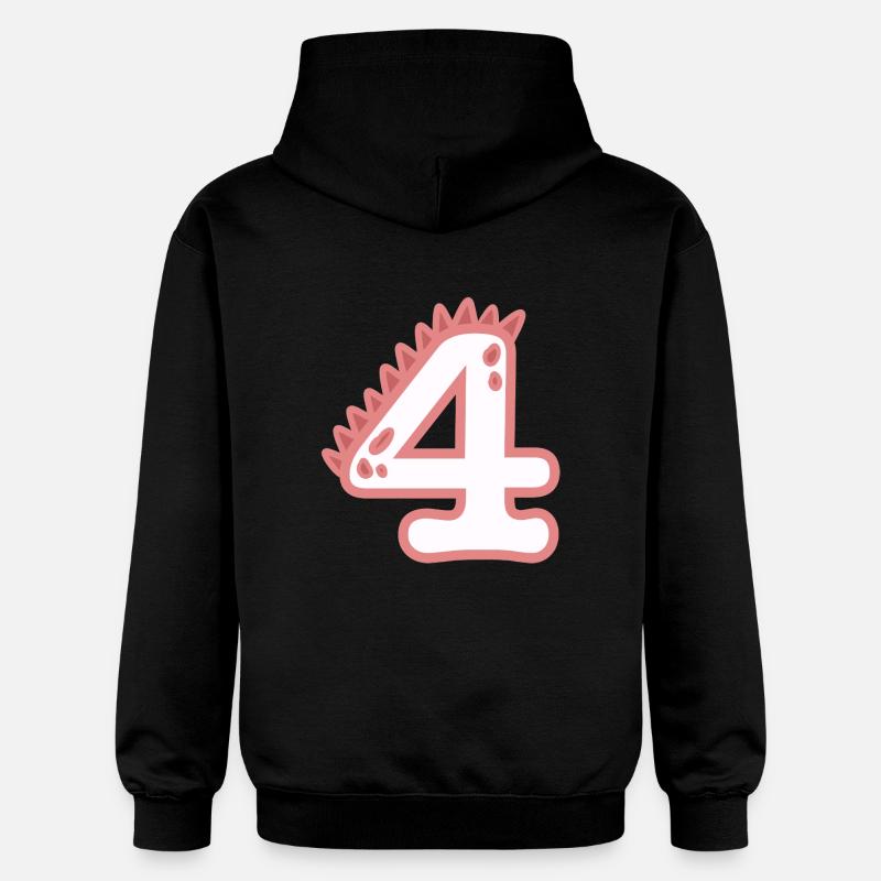 Numéro 4 - Sweat à capuche Softstyle® Gildan Unisexe - noir
