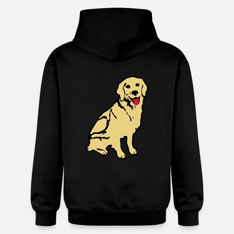 golden_retriever_hund - Sweat à capuche Softstyle® Gildan Unisexe - noir