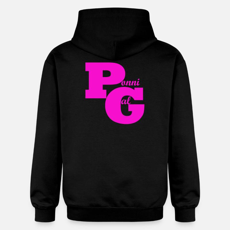 fou de poneys - Sweat à capuche Softstyle® Gildan Unisexe - noir