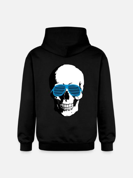 Skull - Gildan Unisex Softstyle® Midweight Hoodie - Schwarz