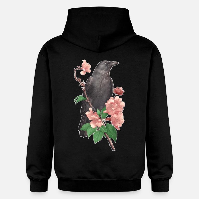 Corbeau - Sweat à capuche Softstyle® Gildan Unisexe - noir