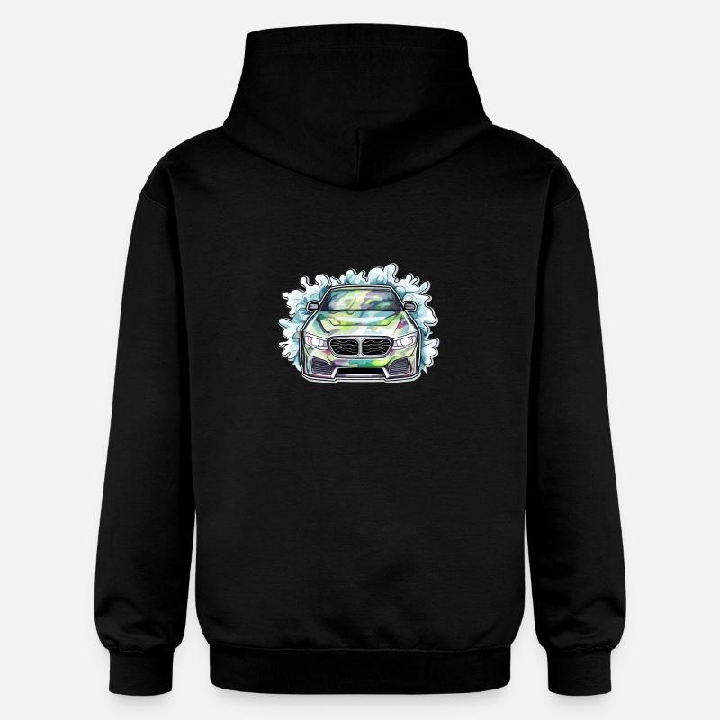 Voiture - Illustration - Sweat à capuche Softstyle® Gildan Unisexe - noir