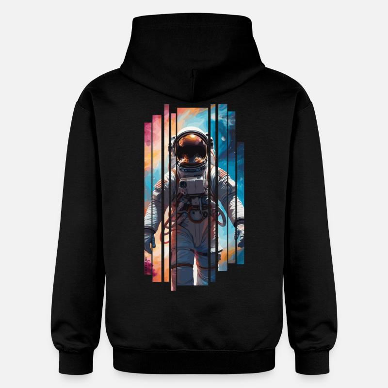 Space astronaut - Astronaute spatial - Sweat à capuche Softstyle® Gildan Unisexe - noir