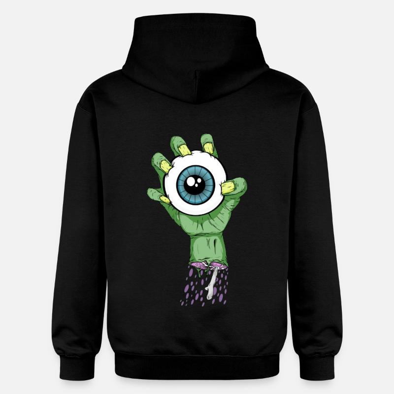 Oeil de zombie - Sweat à capuche Softstyle® Gildan Unisexe - noir