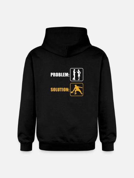 Play table tennis - Gildan Unisex Softstyle® Midweight Hoodie - black