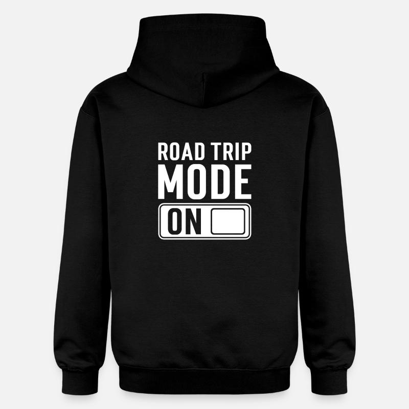 Roadtrip Spruch - Gildan Unisex Softstyle® Midweight Hoodie - Schwarz
