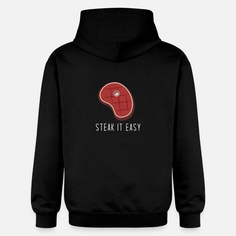 Steak it easy - Sweat à capuche Softstyle® Gildan Unisexe - noir