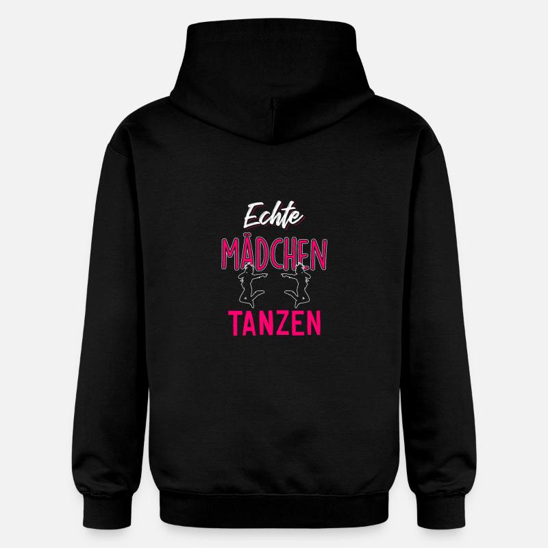 Echte Mädchen tanzen - Gildan Unisex Softstyle® Midweight Hoodie - Schwarz