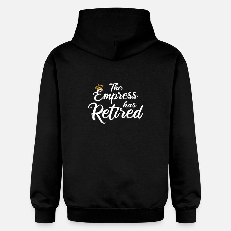 L’impératrice a pris sa retraite - Sweat à capuche Softstyle® Gildan Unisexe - noir