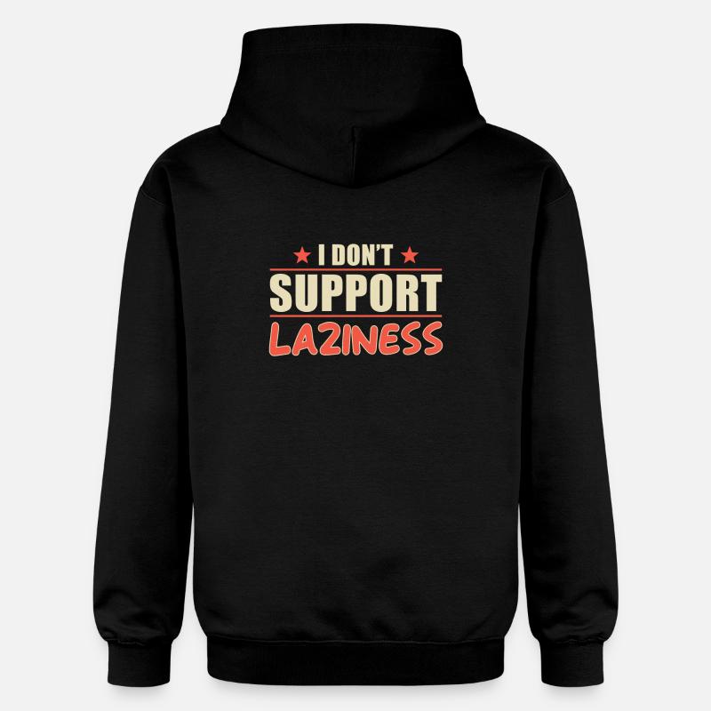 Motivation de travail acharné disant - Sweat à capuche Softstyle® Gildan Unisexe - noir